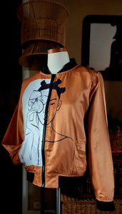 "Flourish in Full" Women's Bomber Jacket