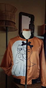 "Flourish in Full" Women's Bomber Jacket