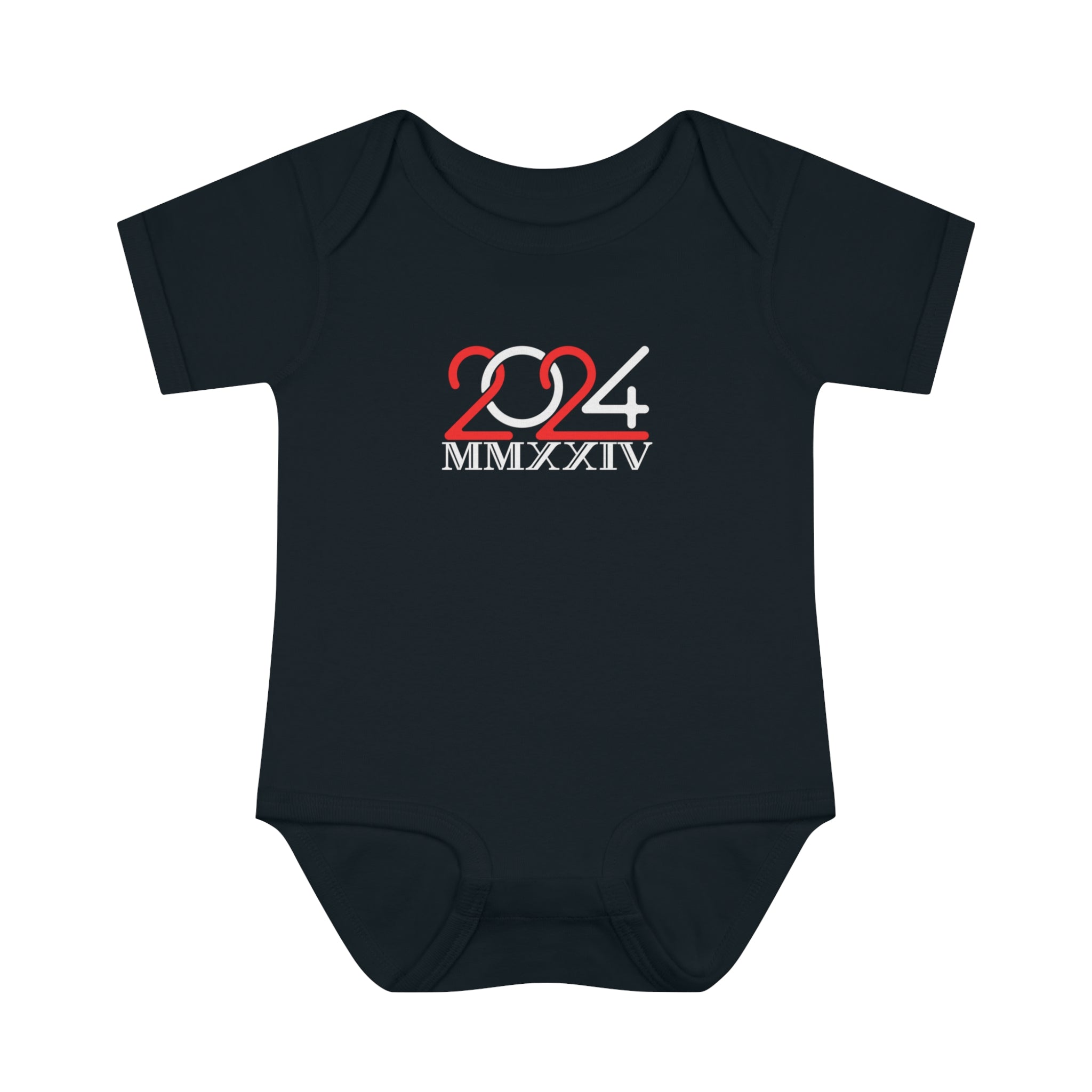 2024 Infant Baby Rib Bodysuit - Black