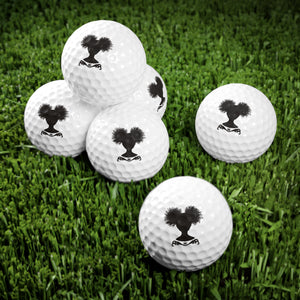 Afro Puff Gurl - Golf Balls, 6pcs