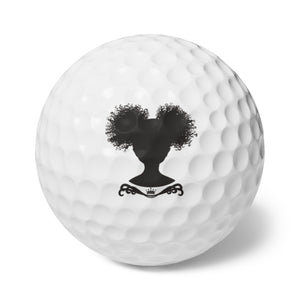Afro Puff Gurl - Golf Balls, 6pcs