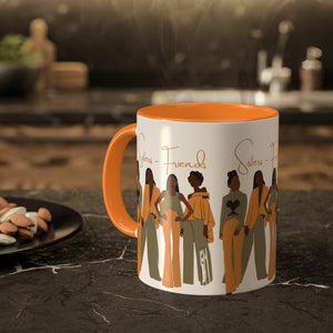 Sisters-Friends Orange Mug