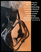 Afro Puff Gurl Clear Crossbody Bag