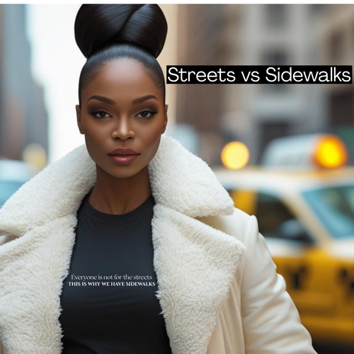 Streets vs Sidewalks Unisex Adult Tee