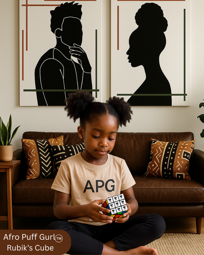 Afro Puff Gurl Rubik's Cube