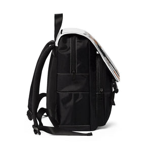 No Shame - Black and White Shoulder Backpack - Sticks and Stones Tees & More