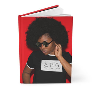 Afro Puff Gurl Hardcover Journal - Sticks and Stones Tees & More