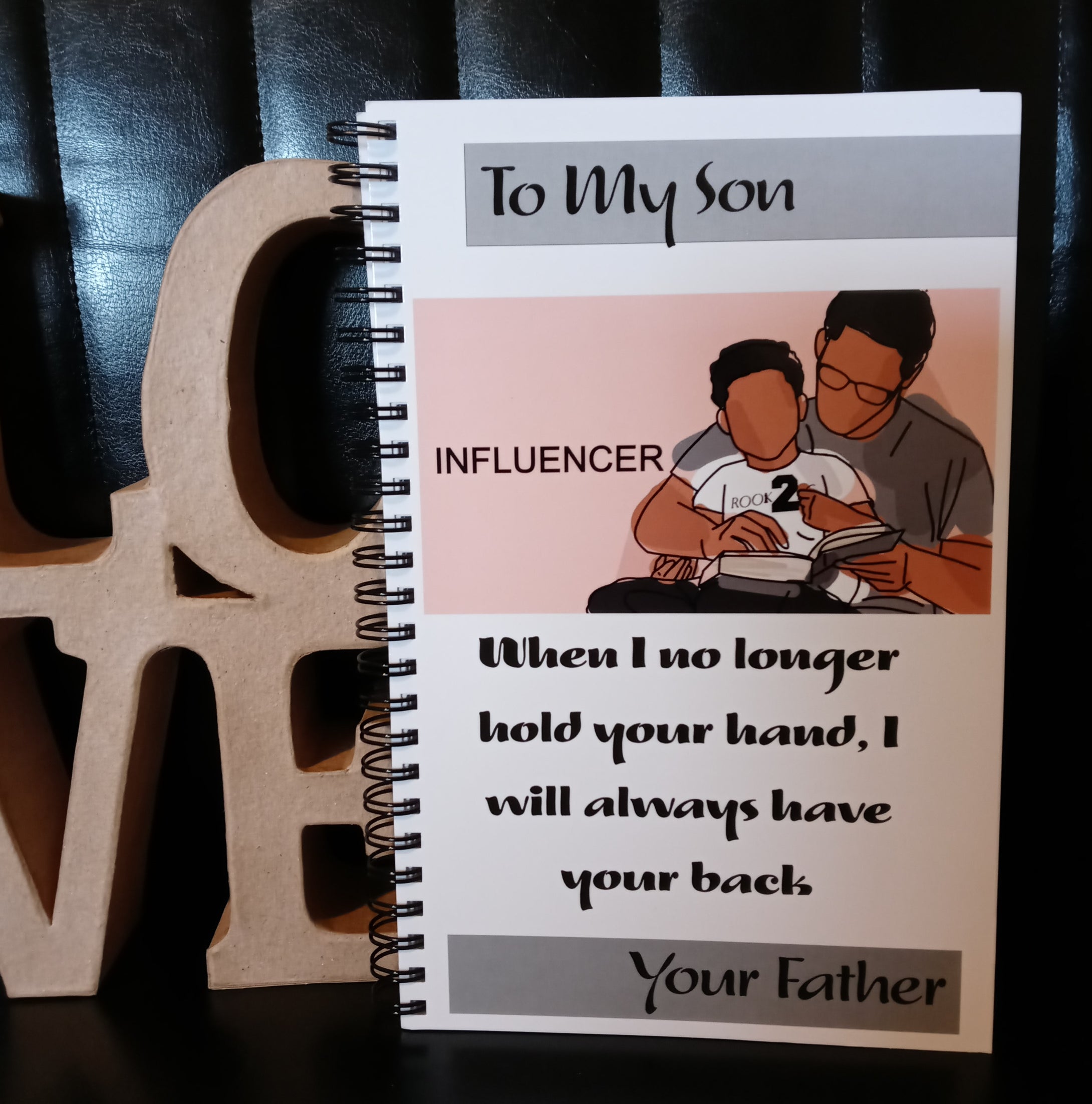 Proud Father - Son Journal - Sticks and Stones Tees & More