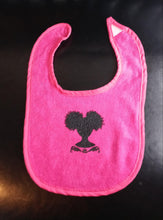 Afro Puff Gurl Bib - Middle Image - Sticks and Stones Tees & More