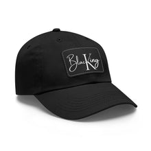 Black King Baseball Cap with Leather Patch