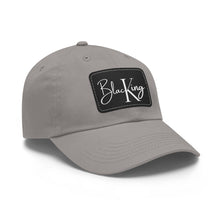 Black King Baseball Cap with Leather Patch