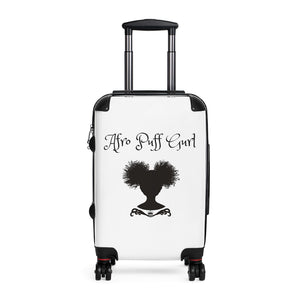Afro Puff Gurl Carry On Suitcase