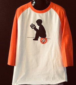 Reading is Fun Adult  Baseball 3/4 Sleeve Sport Shirt - Sticks and Stones Tees & More