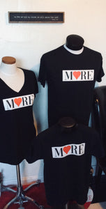 Love More - More Love V-neck Tee - Sticks and Stones Tees & More