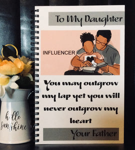Proud Father -  Daughter Journal - Sticks and Stones Tees & More