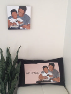 Proud Father - Son Lumbar Pillow Cover - Sticks and Stones Tees & More