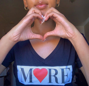 Love More - More Love V-neck Tee