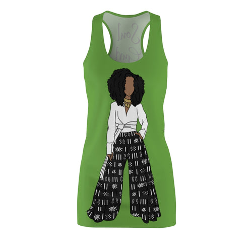 Soul Gurl Racerback Dress - Lime Green