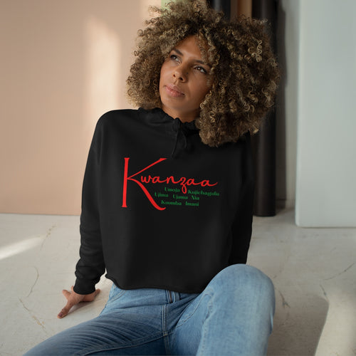 Kwanzaa Crop Hoodie